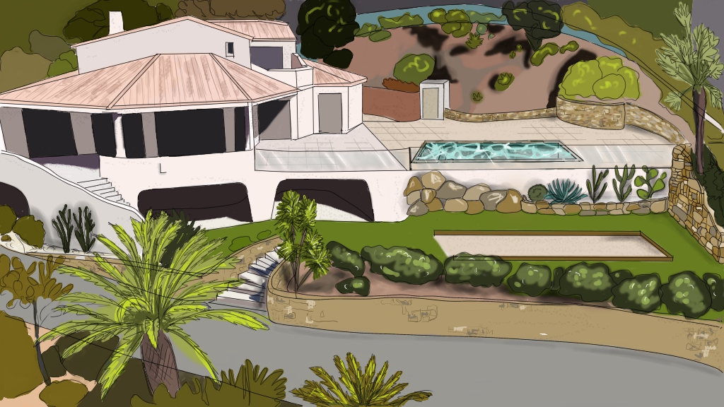 Aménagement Piscine, Extérieur et Boulodrome Image