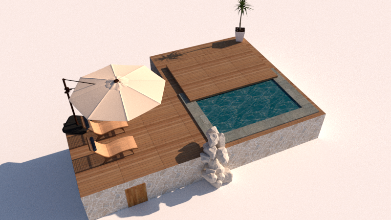 Piscine avec Terrasse Image